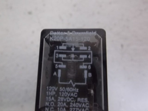 POTTER & BRUMFIELD K20P-5A15-120 RELAY 120V  NSMP