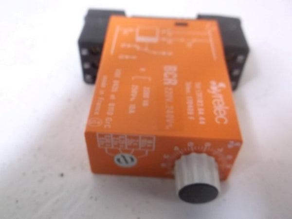 SYRELEC BCR TIMER DELAY RELAY 220VAC  NSMP