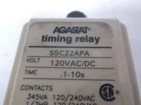 AGASTAT SSC22APA TIMING RELAY  UNMP