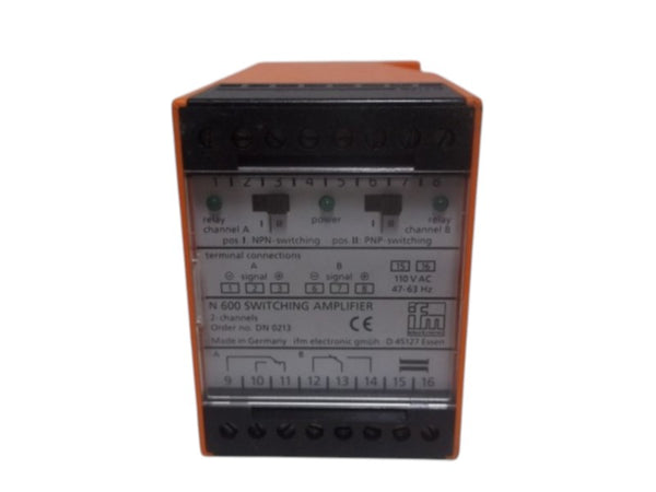IFM EFECTOR DN0213 AMPLIFIER CONTROLLER RELAY  NSNP