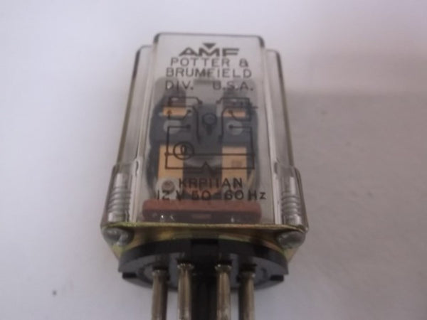 POTTER & BRUMFIELD KRPIIAN RELAY DPDT 10A.  NSMP