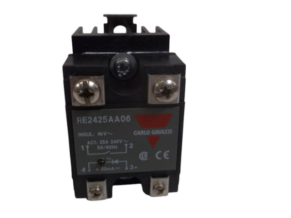 CARLO GAVAZZI RE2425AA06 SOLID STATE RELAY (AS PICTURED)  UNMP