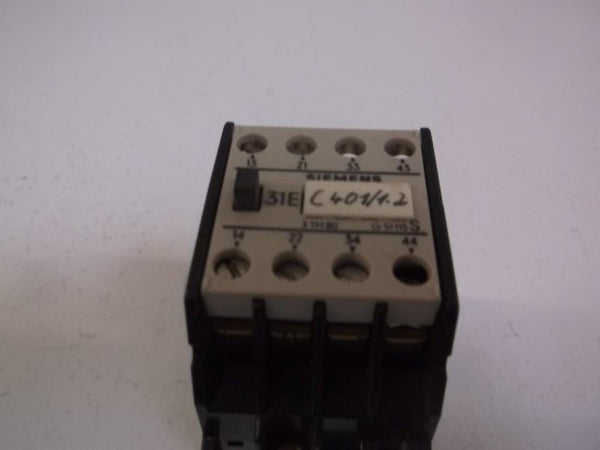 SIEMENS 3TH8031-0B RELAY 16AMP 4POLE 24VDC  UNMP