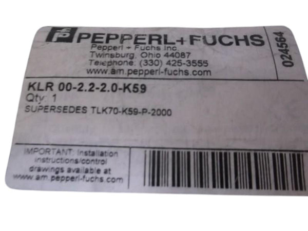 PEPPERL+FUCHS KLR 00-2.2-2.0-K59 PHOTOELECTRIC AUTOMATION NSMP