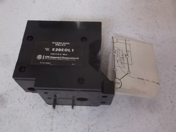 ITE E20E0L1 OVERLOAD RELAY KIT CLASS E20  NSMP