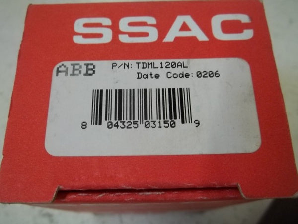 ABB TDML120AL TIME DELAY RELAY 120VAC  NSMP