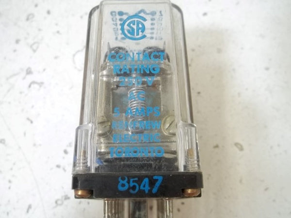 STRUTHERS-DUNN 311XBXPR 120V RELAY 250V 5AMPS UNMP