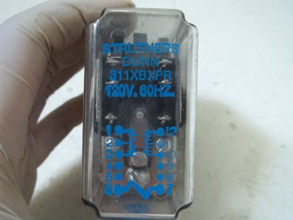 STRUTHERS-DUNN 311XBXPR 120V RELAY 250V 5AMPS UNMP