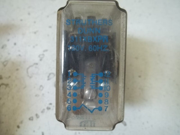STRUTHERS-DUNN 311XBXPR 120V RELAY 230V 10AMPS UNMP
