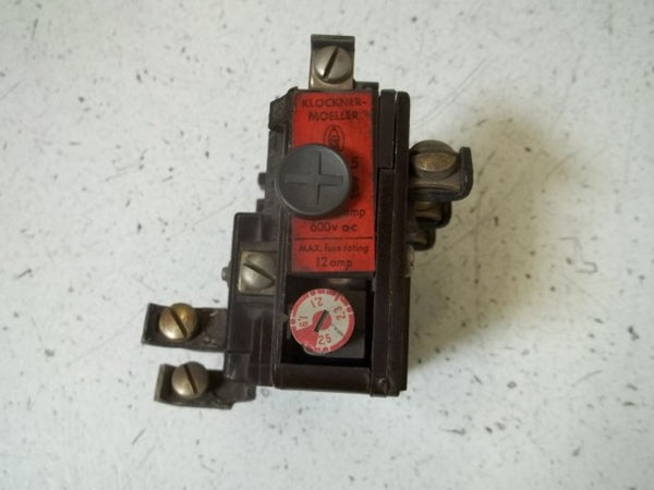 KLOCKNER-MOELLER Z2-2.5 OVERLOAD RELAY UNMP