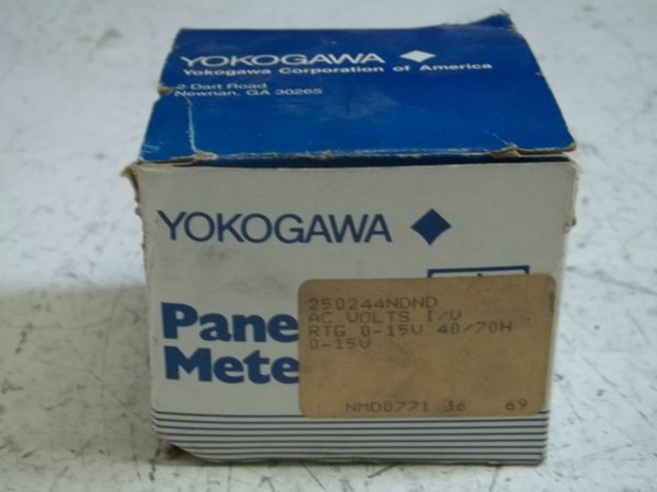 YOKOGAWA 250244NDND VOLTAGE METER NSMP