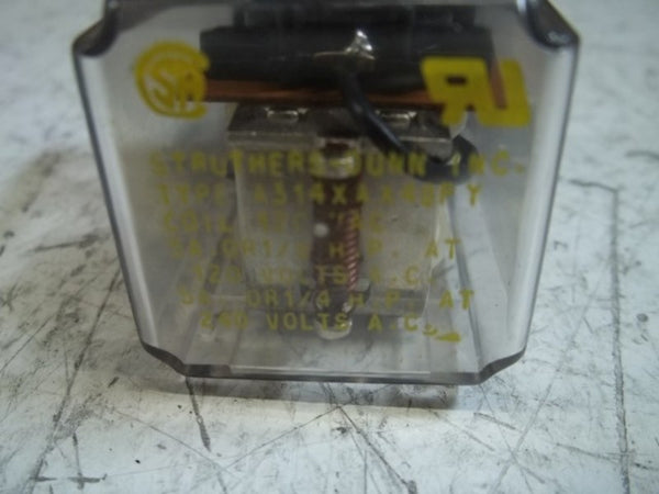 STRUTHERS-DUNN 4314XACA48P RELAY 120 VAC NSMP
