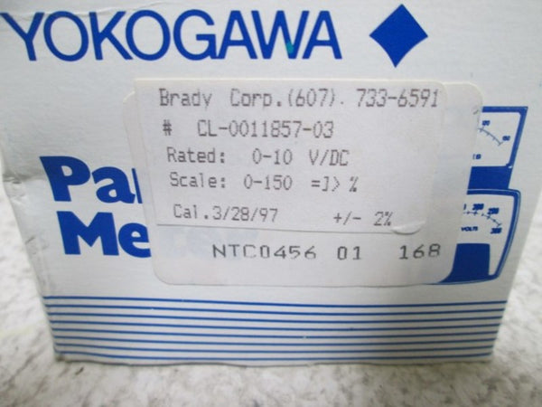YOKOGAWA NTC0456 PANEL METER 0-10V/DC NSMP