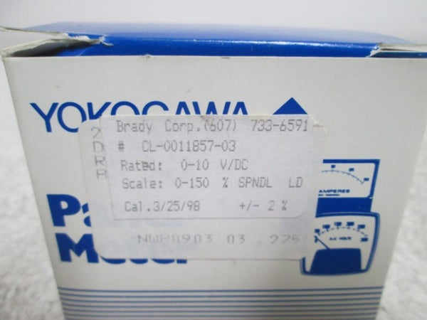 YOKOGAWA NWB0903 PANEL METER 0-10 V/DC NSMP