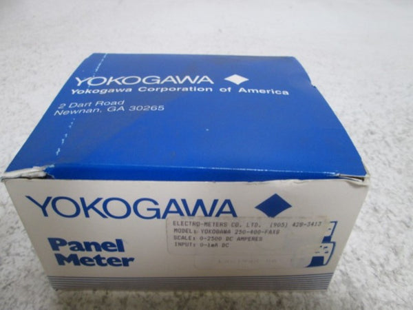 YOKOGAWA 250-400-FAXS PANEL METER 0-2500 DC AMPERS NSMP
