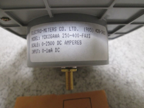YOKOGAWA 250-400-FAXS PANEL METER 0-2500 DC AMPERS NSMP