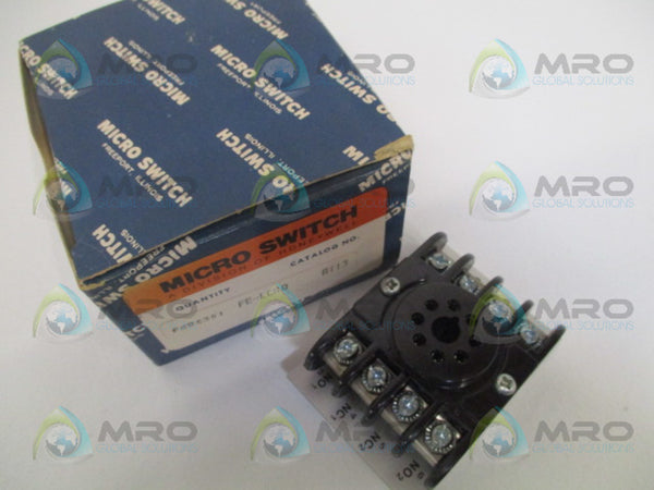 MICRO SWITCH FE-LCR0 RELAY SOCKET 8 PIN NSMP