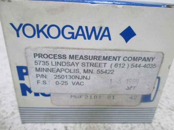 YOKOGAWA 250130NJNJ PANEL METER 0-25VAC NSMP