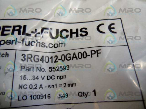 PEPPERL+FUCHS 3RG4012-0GA00-PF INDUCTIVE SENSOR NSMP