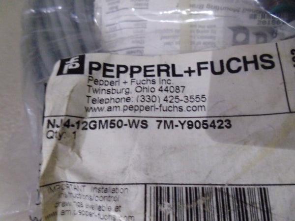 PEPPERL+FUCHS NJ4-12GM50-WS 7M-Y905423 PROXIMITY SENSOR NSMP