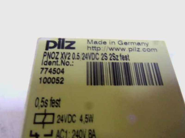 PILZ PNOZ XV2 0.5/24VDC SAFETY RELAY  UNMP