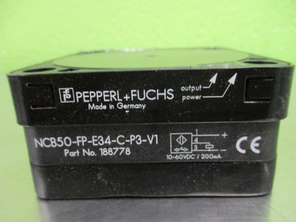 PEPPERL+FUCHS NCB50-FP-E34-C-P3-V1 PROXIMITY SENSOR 188778 NSMP