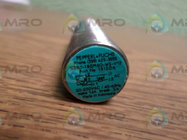 PEPPERL+FUCHS NBB5-18GM60-WS-V12 PROXIMITY SENSOR UNMP