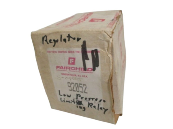 FAIRCHILD 92052 LOW PRESSURE LIMITING RELAY NSMP