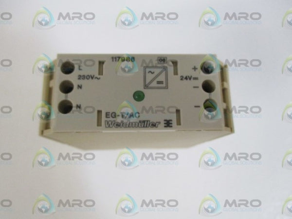 WEIDMULLER 1178960000 (EGT EG3 230VAC/24VDC) SAFETY RELAY NSMP