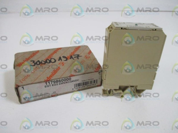 WEIDMULLER 1178960000 (EGT EG3 230VAC/24VDC) SAFETY RELAY NSMP