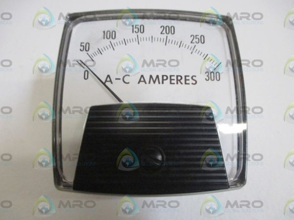 YOKOGAWA 250 340LSRX PANEL METER 0-300 A-C AMPERES NSMP