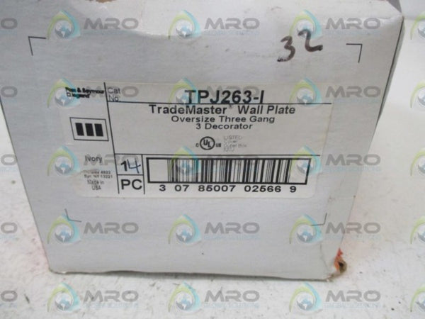 LOT OF 14 PASS & SEYMOUR TPJ263-I WALL PLATE(BOX AS PICTURED)NSMP