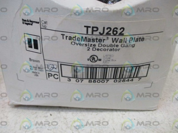 LOT OF 12 PASS & SEYMOUR TPJ262 WALL PLATE(BOX AS PICTURED)NSMP