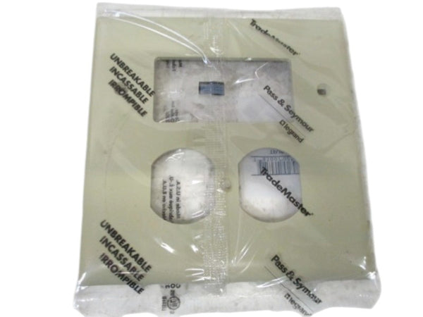 LOT OF 18 PASS & SEYMOUR TPJ826-I WALL PLATE NSNP IN A FACTORY BAG