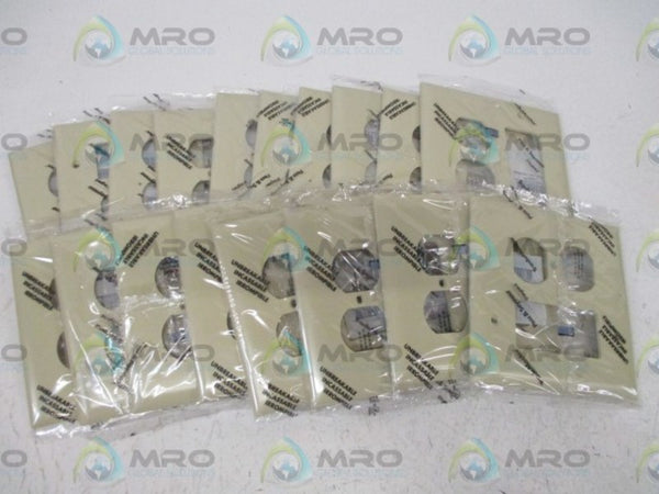 LOT OF 18 PASS & SEYMOUR TPJ826-I WALL PLATE NSNP IN A FACTORY BAG