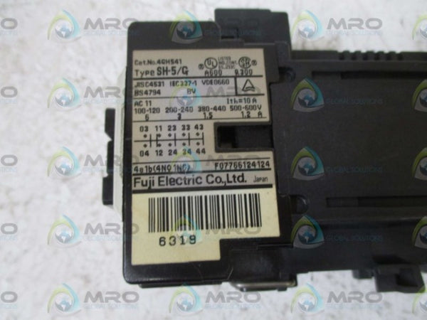 FUJI ELECTRIC SH-5/G AUXILIARY RELAY NSMP