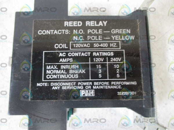 P&H 32Z2072 REED RELAY  NSNP