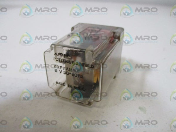 POTTER & BRUMFIELD KRP-11AN-6 RELAY 6VDC NSMP