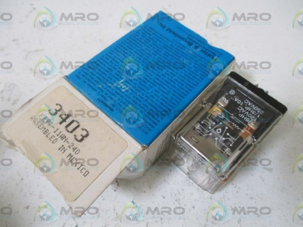 POTTER & BRUMFIELD KRPA-11AN-240 RELAY NSNP IN A BOX