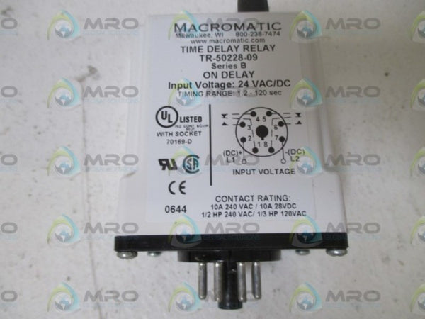 MACROMATIC TR-50228-09 TIME DELAY RELAY NSMP