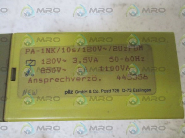 PILZ PA-1NK10S/120V/2UZFBM SAFEY RELAY NSNP