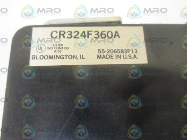 GENERAL ELECTRIC CR324F360A OVERLOAD RELAY UNMP