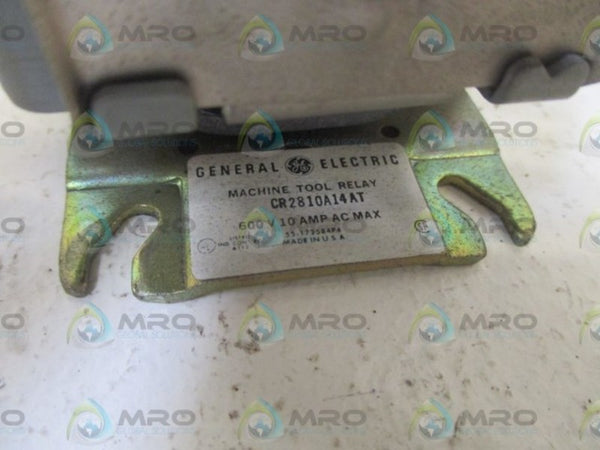 GENERAL ELECTRIC CR2810A14AT MACHINE TOOL RELAY 115V UNMP