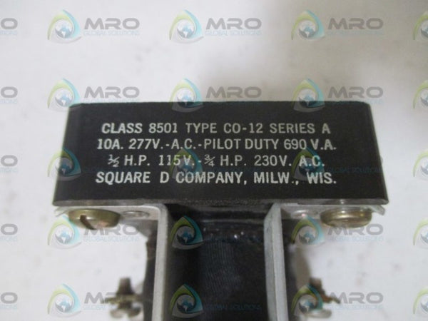SQUARE D 8501-CO-12 SER.C MAGENTIC RELAY UNMP