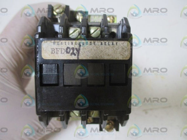 WESTINGHOUSE BFD11S (764A552G01) CONTROL RELAY 48VDC UNMP