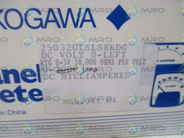 YOKOGAWA 250320LSLS8KDG PANEL METER 0-1000 NSMP