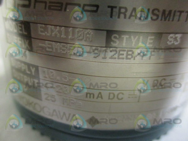 YOKOGAWA EJX110A-EMS5G-912EB/FF1/N4 PRESSURE TRANSMITTER NSMP