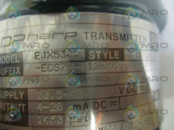 YOKOGAWA EJX530A-ECS7N-012EN/FF1/D1/N4 PRESSURE TRANSMITTER NSMP