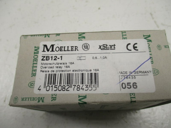 KLOCKNER MOELLER ZB12-1 OVERLOAD RELAY 0,6-1,0A NSMP