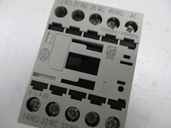 KLOCKNER MOELLER DILA-22 CONTACTOR RELAY 230/240V NSMP
